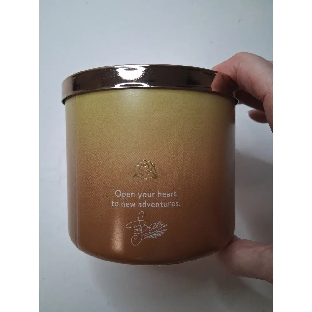 Bath & Body Works DISNEY PRINCESS BELLE 3-Wick Candle 14.5 oz NEW